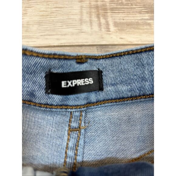 Express high-rise cropped skinny distressed jeans size 0 - Picture 11 of 12